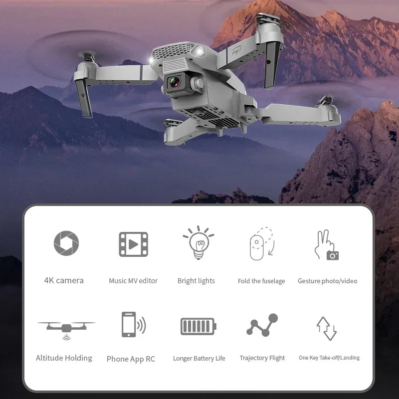 Drone Plegable con Cámara HD