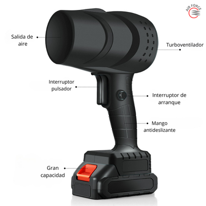 TurboSopla™ – Limpieza rápida sin esfuerzo + 1 Bateria de Brinde