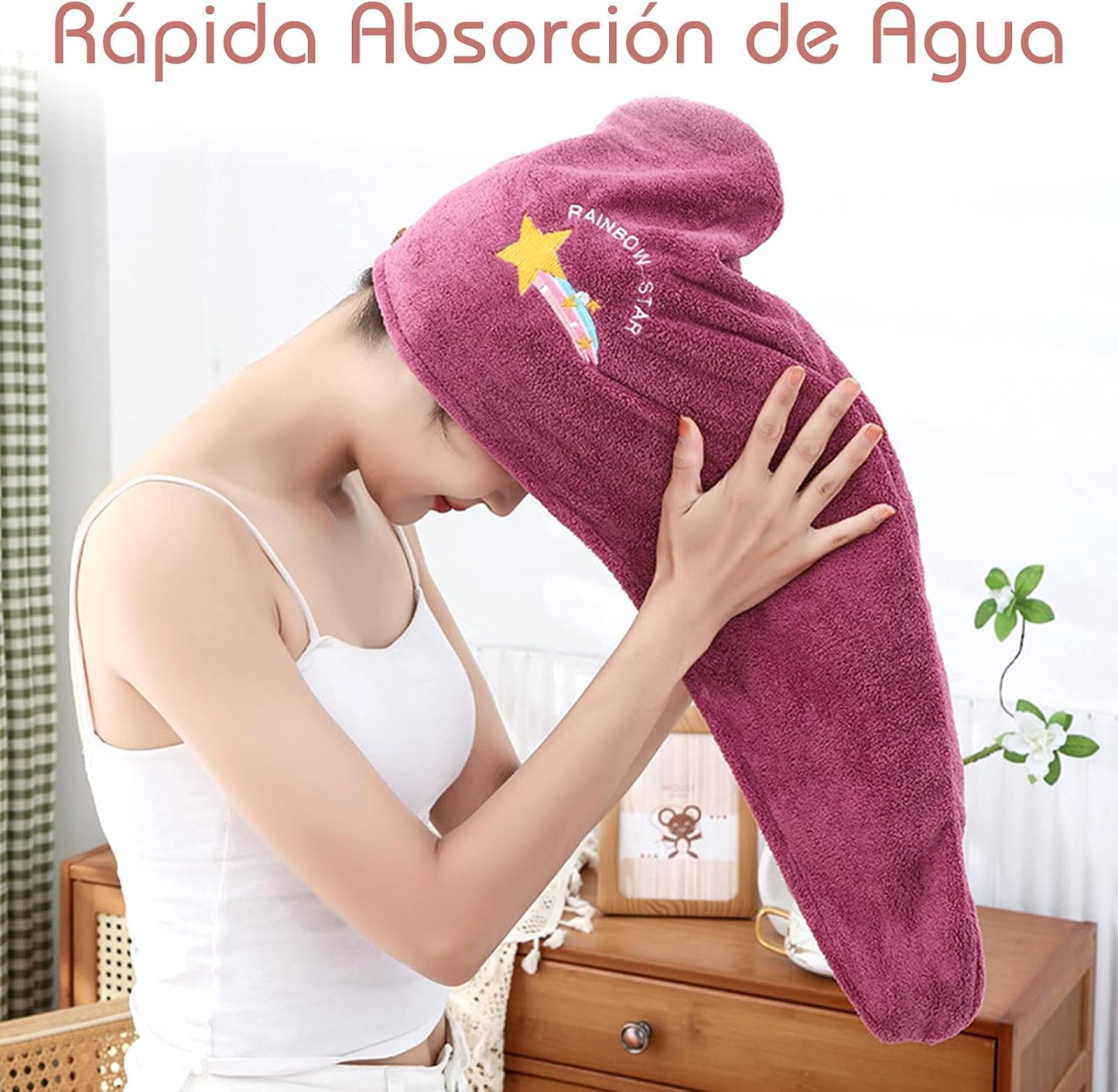 Toalla Turbante Súper Absorbente