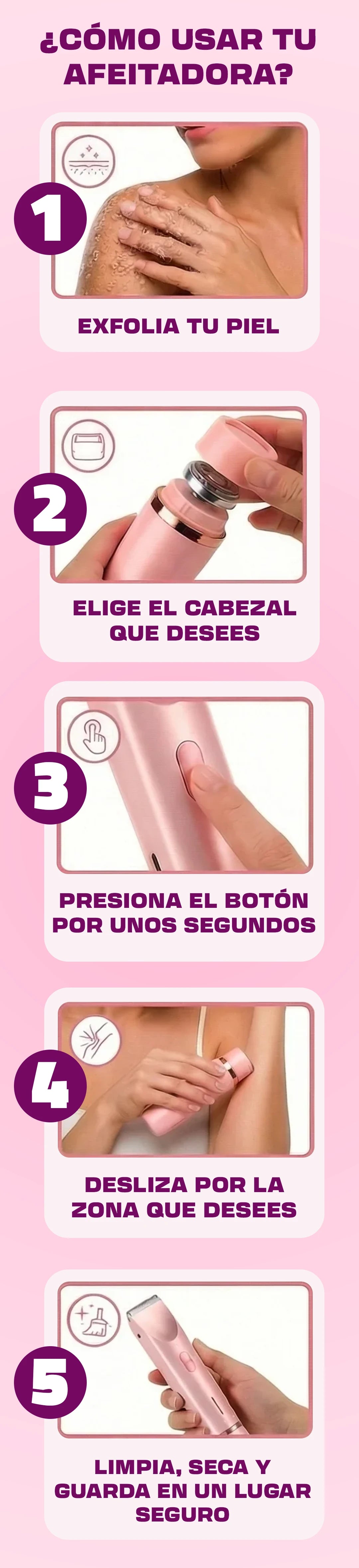 Depiladora Recargable Pro