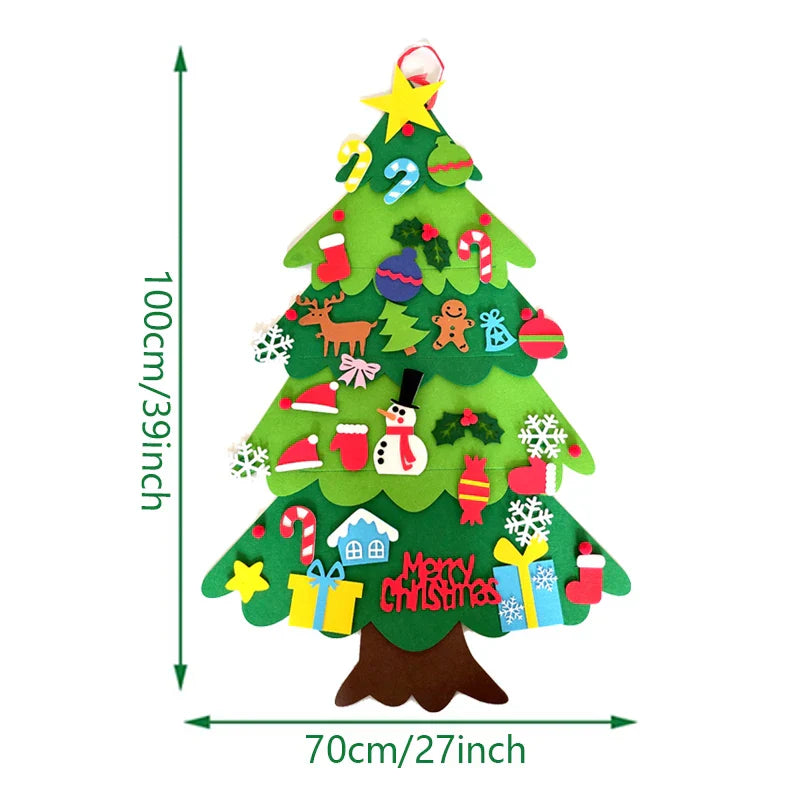 Árbol de Navidad de Fieltro DIY