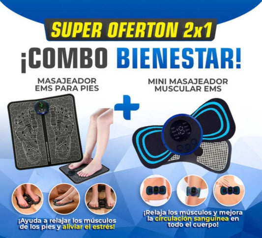 ⚡️MASAJEADOR DE PIES⚡️👣+MINI MASAJEADOR MUSCULAR🦋⚡️