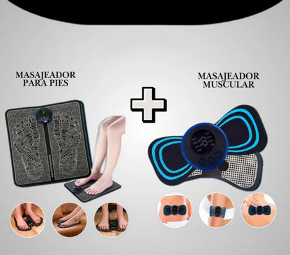 ⚡️MASAJEADOR DE PIES⚡️👣+MINI MASAJEADOR MUSCULAR🦋⚡️
