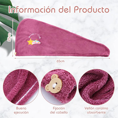 Toalla Turbante Súper Absorbente