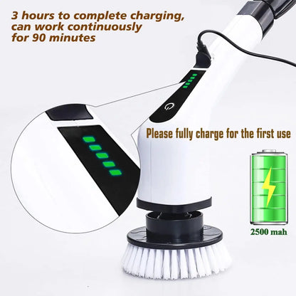 Cepillo Giratorio Eléctrico Multiusos Fácil