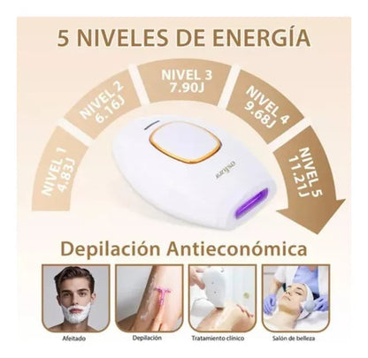 ⚡💡50% OFF ⚡💡 Depiladora Láser IPL Suavidad Láser en Casa